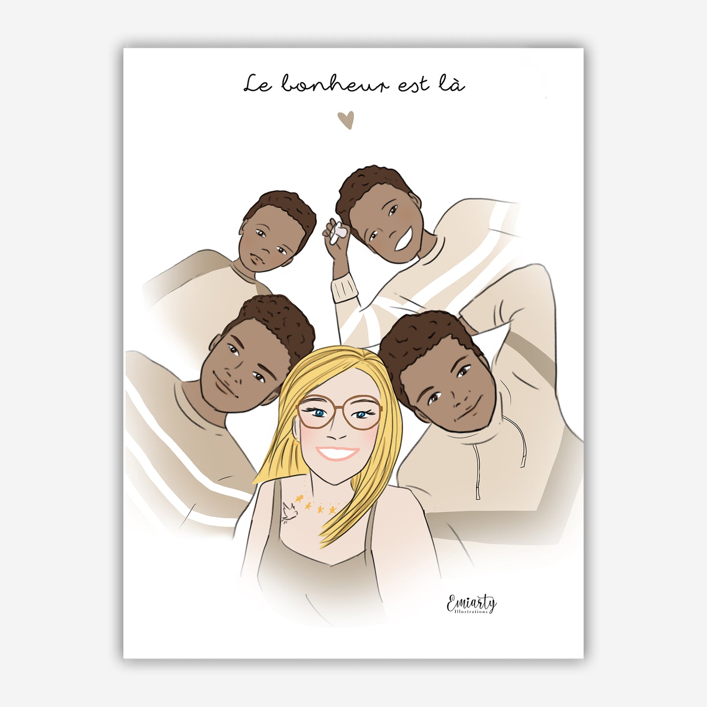 Portrait illustré sur mesure