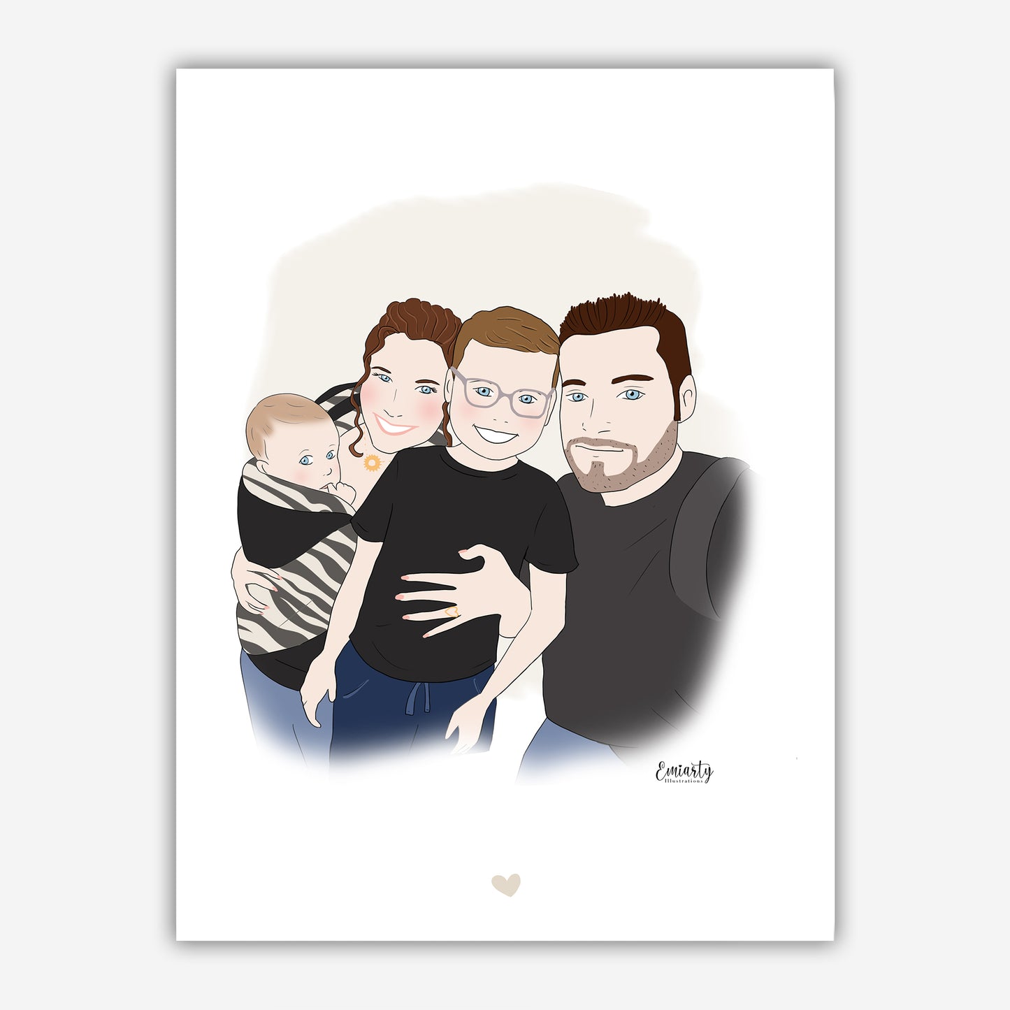 Portrait illustré sur mesure