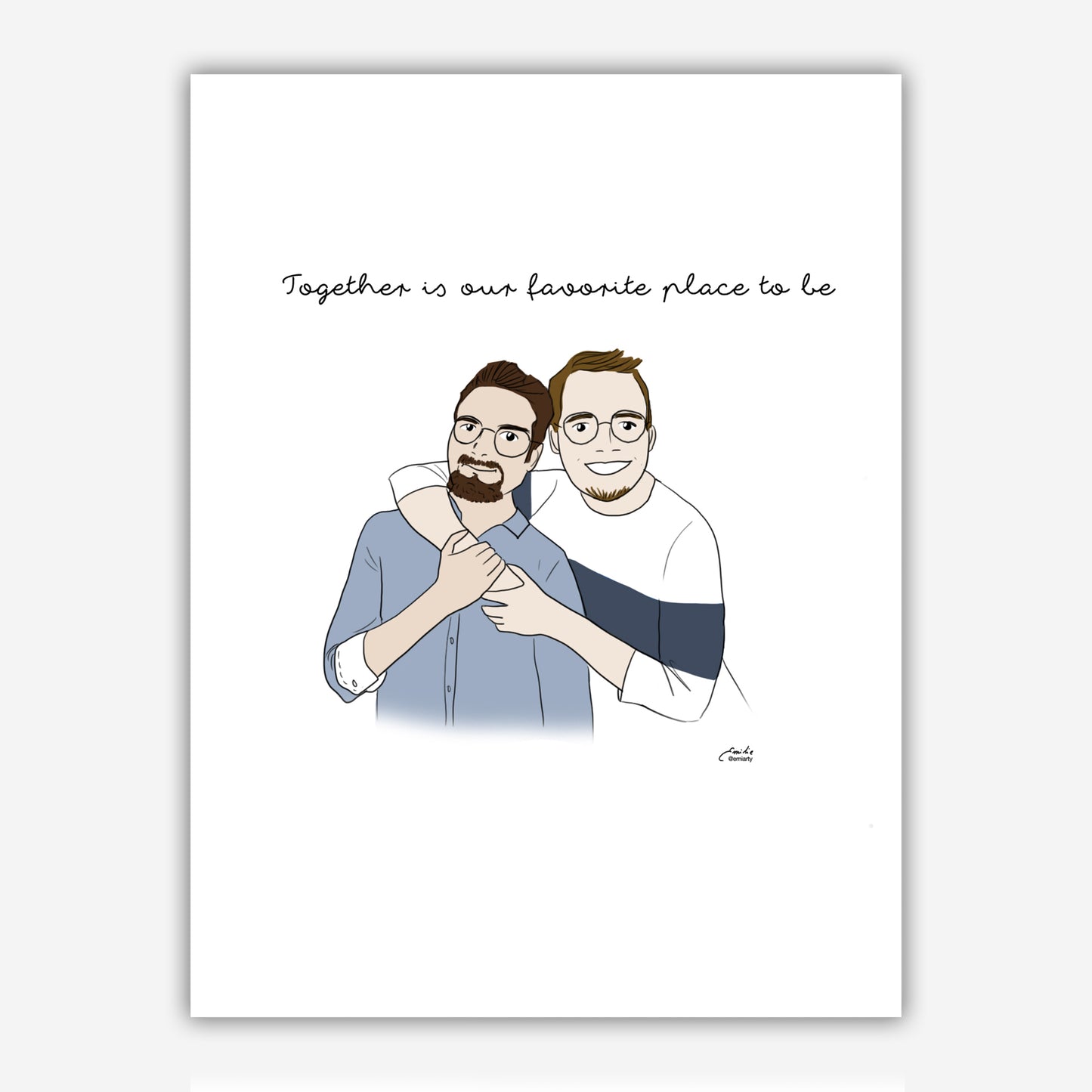Portrait illustré sur mesure