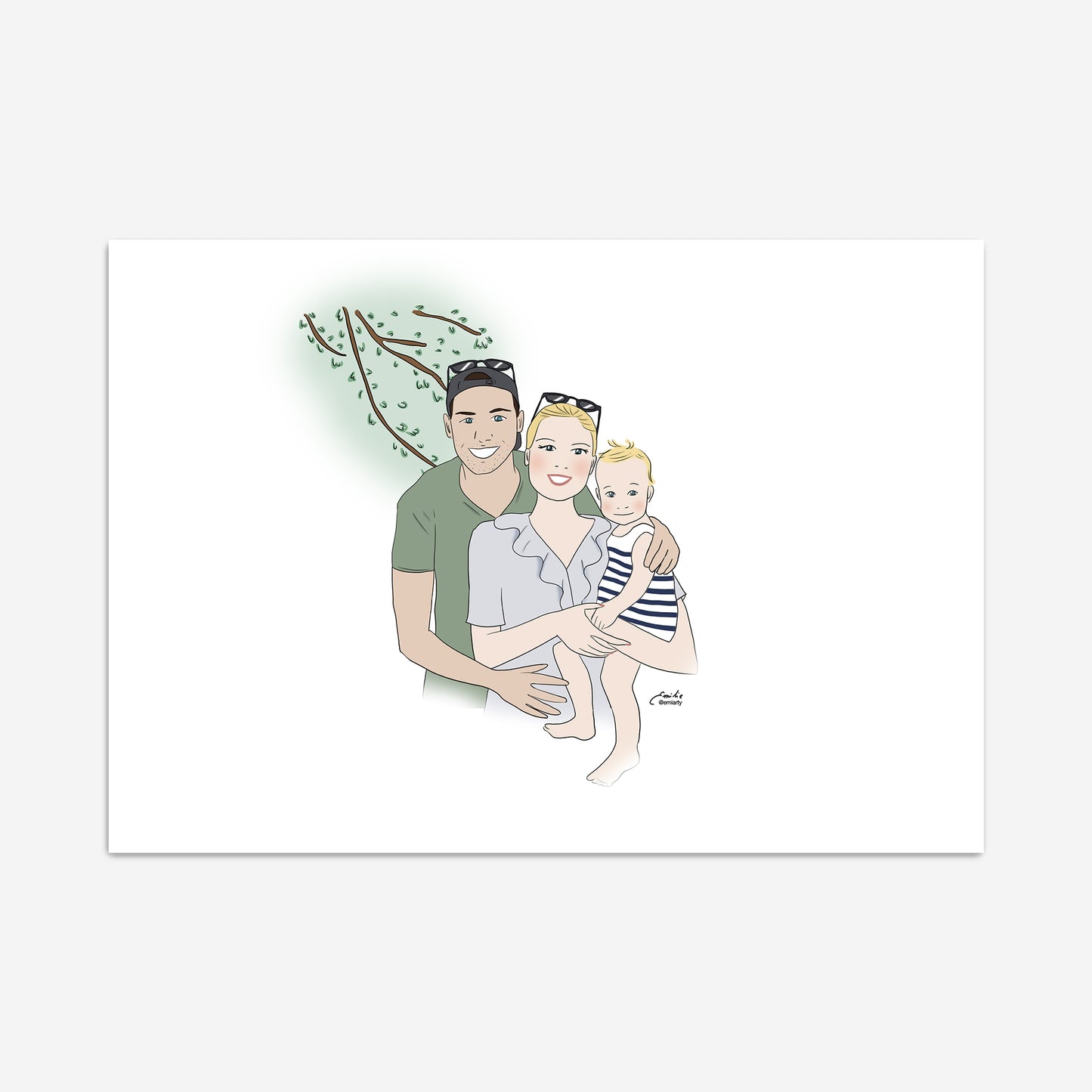 Portrait illustré sur mesure