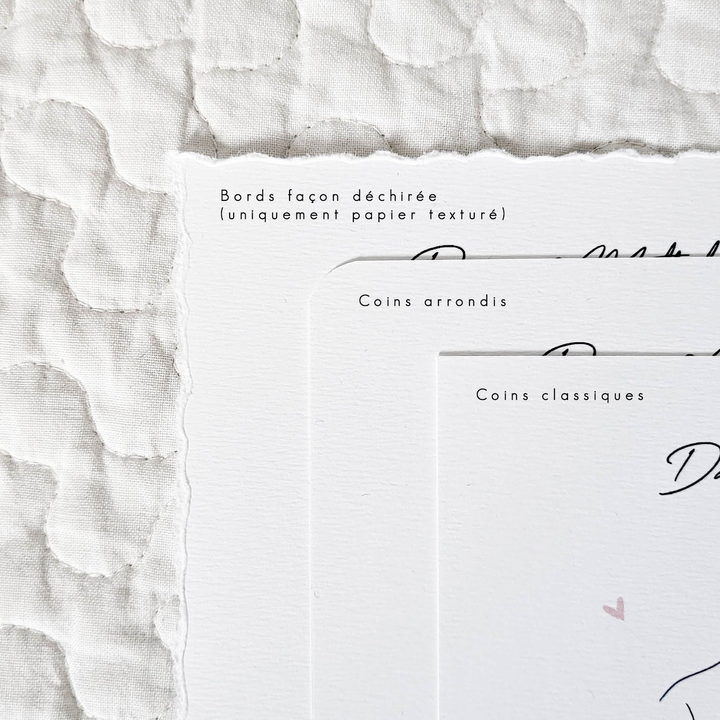 Faire-part mariage line art