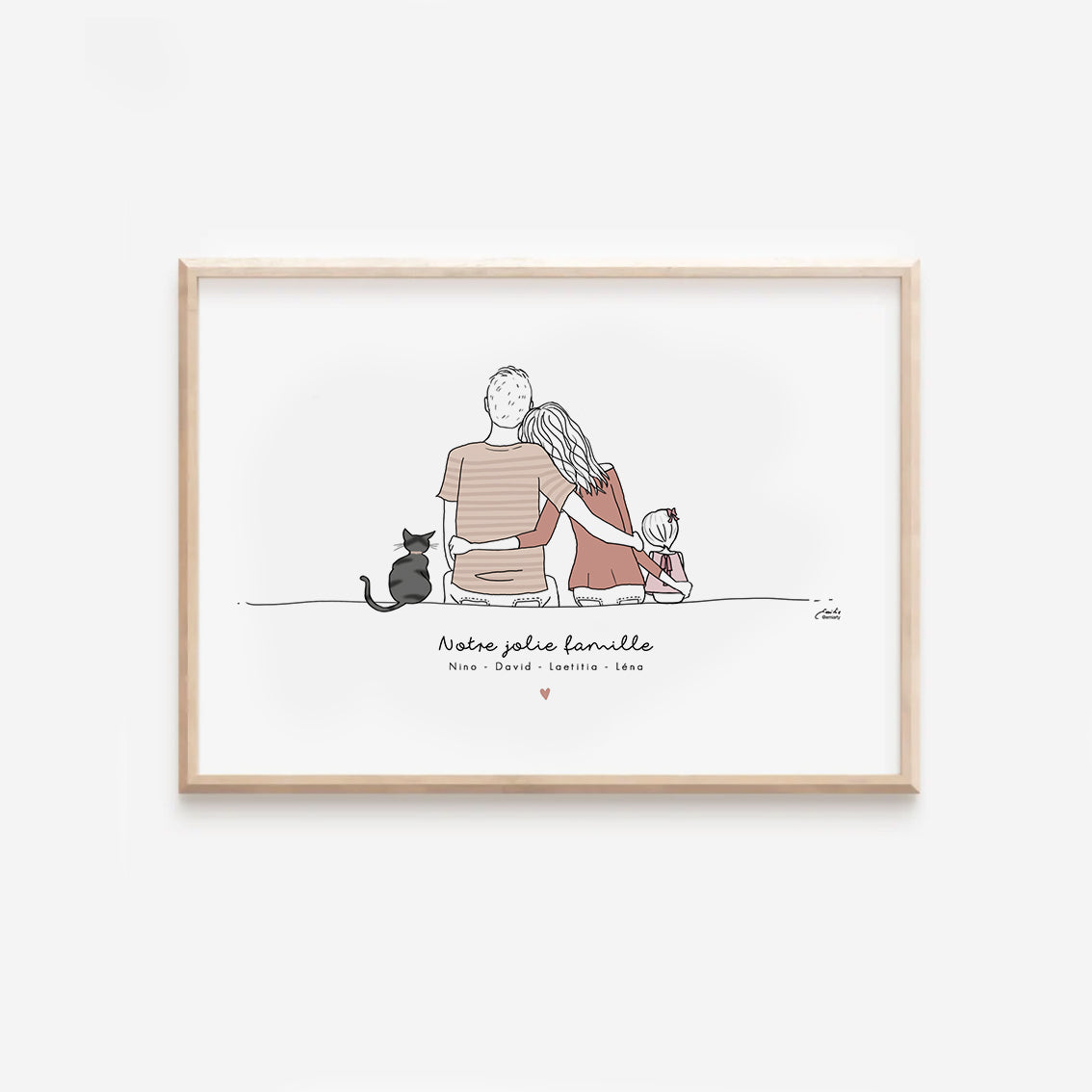 Affiche tons de vieux rose