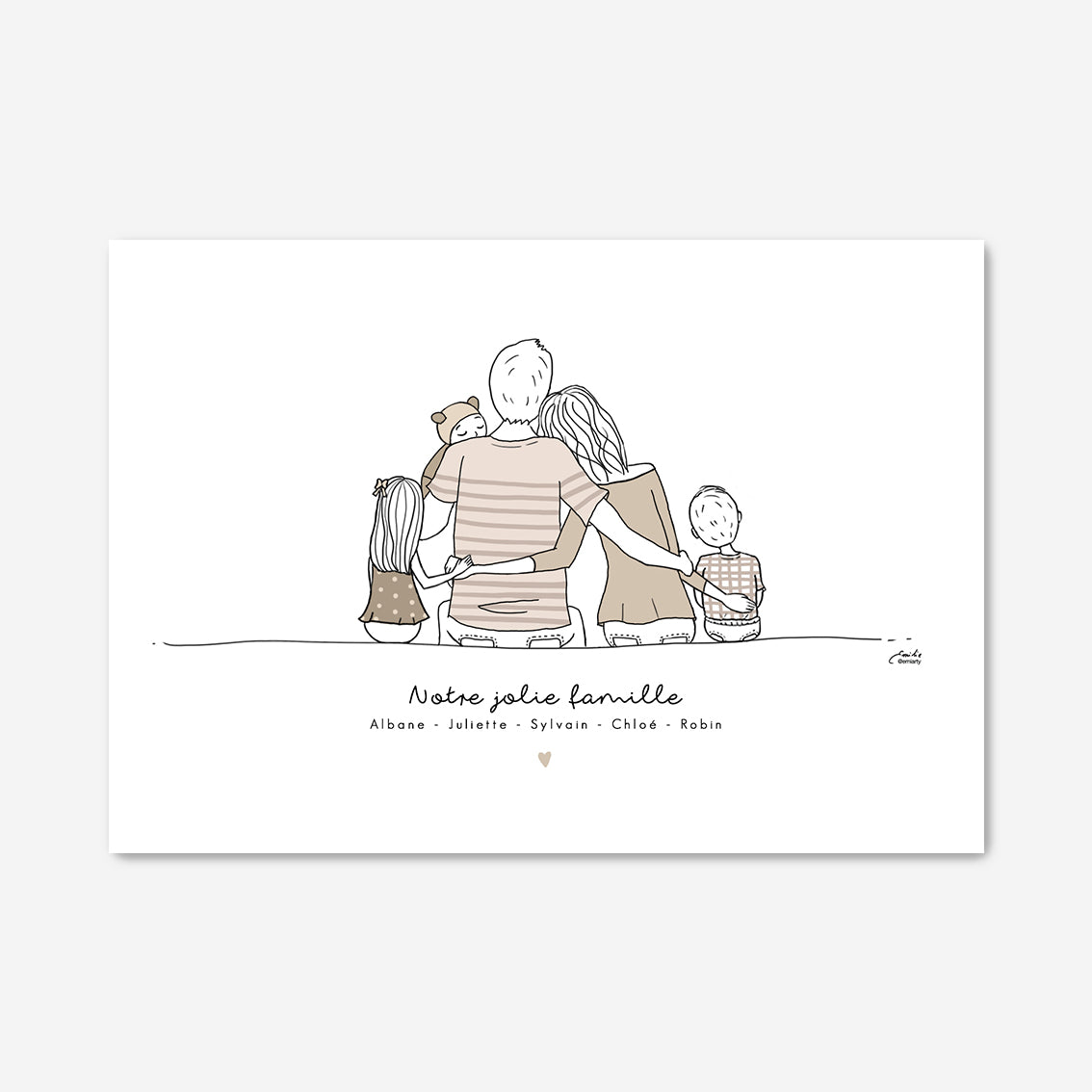 Affiche tons de beige nude