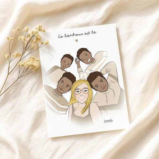 Portrait illustré sur mesure