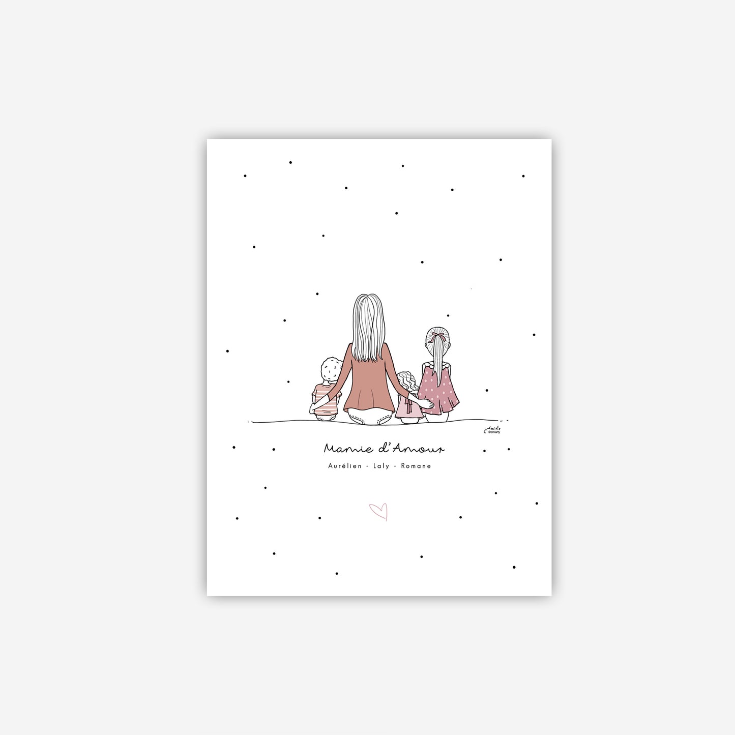 Affiche personnalisée fête des mamies